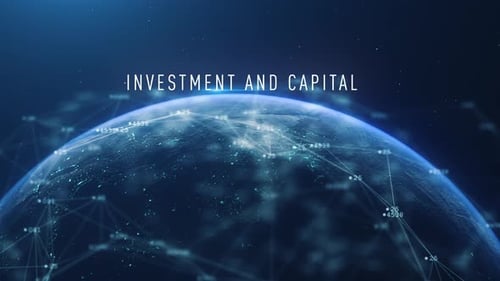 Global Abstract Cyber Earth Investment And Capital