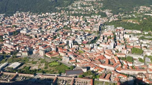 Como City Lake Aerial View