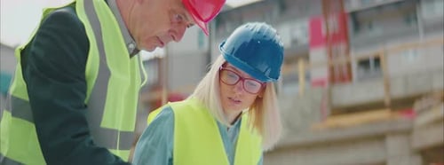 Architect With an Investor On Site