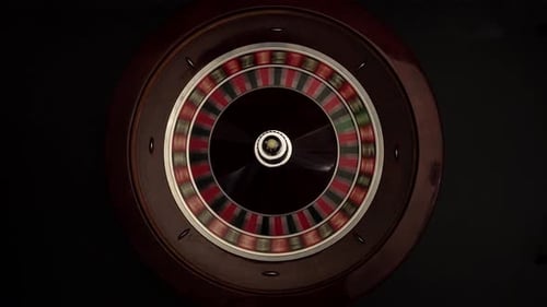 Roulette Wheel Spinning in the Dark