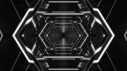 Metallic Tunnel Background Loop