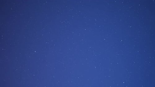 Time lapse of a starry night sky