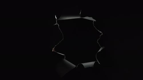 Like Gesture Hand Thumb Up Black Breakthrough Hole