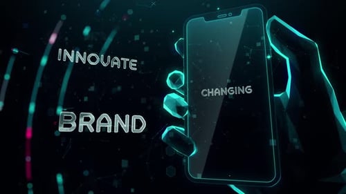 Business Transformation with Digital Technology Hitech Concept