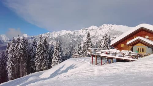Alpin Hut Restaurant In Ski Areas