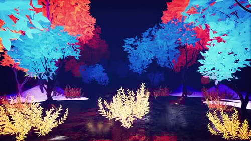 Colorful Strange Garden 4k