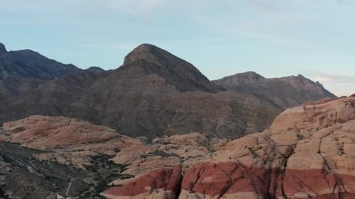 Desert Mountain Landscape Aerial View