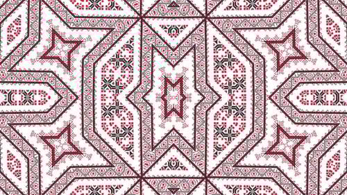 Romanian Muntenia Folklore Motif Patterns
