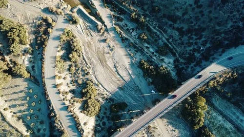 Flying Over Deserted Area