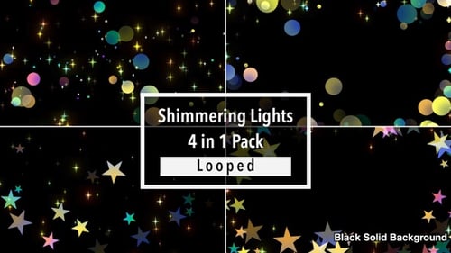 Shimmering Light and Star Celebration Overlays Pack