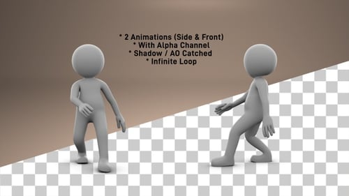 Stick Figure Weird Walk - 2 Pack