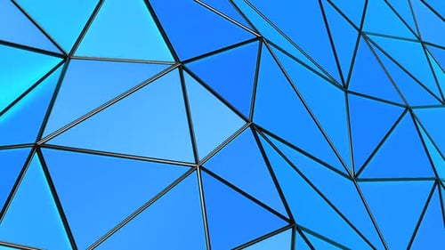 Triangle Poly Pattern Abstract Blue Background