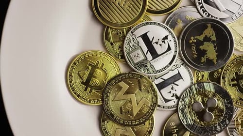 Plan rotatif de Bitcoins (cryptomonnaie numérique)