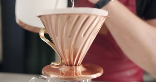 Coffee Pour Over Close Up
