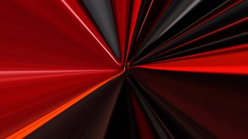 Futuristic Speed Tunnel with Glowing Light Trails