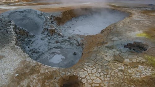 Krafla Geothermal of Hverir Namafjall in Iceland
