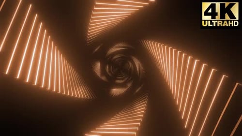 6 Spiral Neon Tunnel Vj Pack