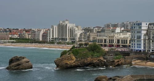 Biarritz, the Grande Plage , the Basque country, France