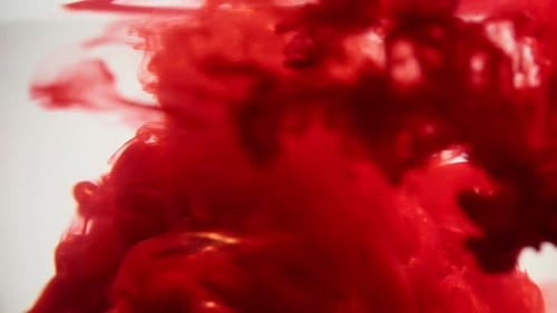 Red Ink Swirl Water