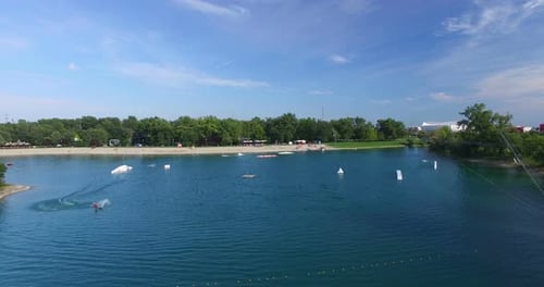 Wakeboarden im Wake Park Jarun, Kroatien