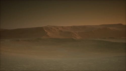 Desert Storm in Sand Desert