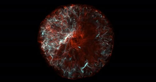 Pulsating Abstract Energy Orb Loop