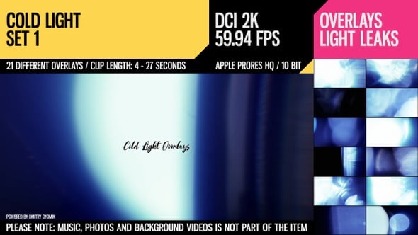 Cold Light Overlays (2K Set 1), Overlays Motion Graphics ft. abstract ...
