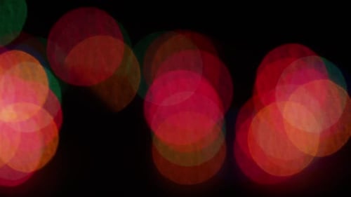Abstract Unfocused Lights on a Black Background