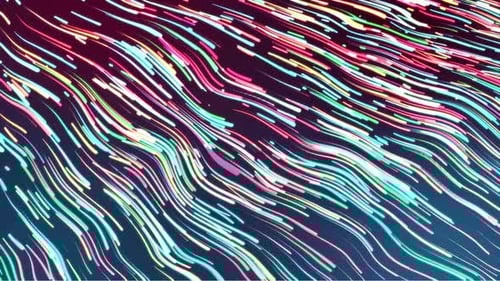 Glowing Abstract Wavy Lines Background Animation
