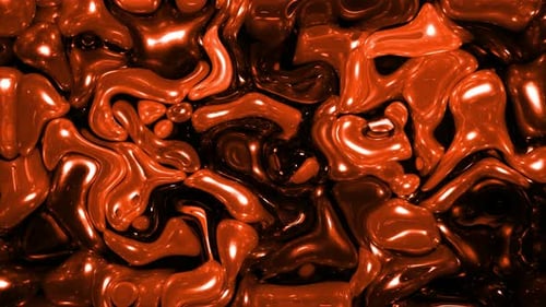 Shiny Red Fluid Organic Motion Background