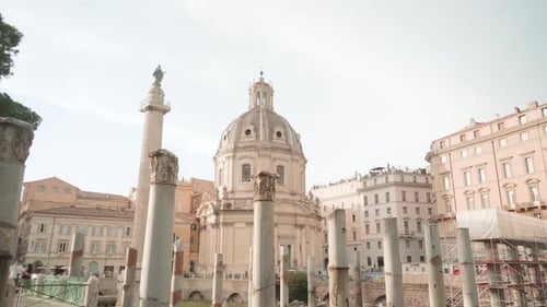 Church of Most Holy Name of Mary and Columns in Rome
