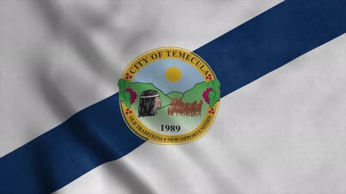 City of Temecula Flag Waving Animation