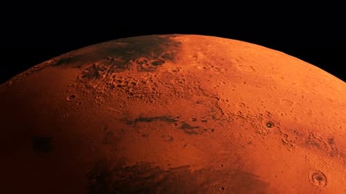 Planeta de Marte 3D em loop em 4K