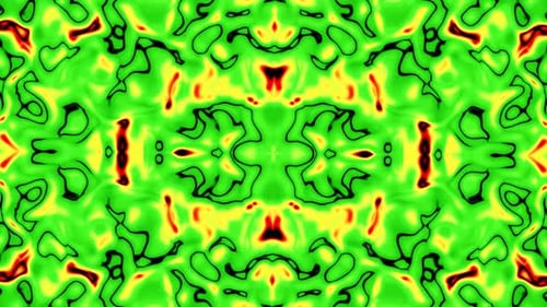 Kaleidoscope, mandala. 3d render music broadcast TV flashing, night club, music video vj pattern