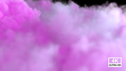 Colored Smoke Streaming And Spreading On The Floor