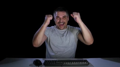 Man Delighted with the Results of Your Favorite Team Play