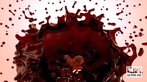Big Circle Cola Splash 4K