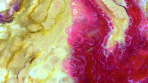 Abstract Background With Organic Effect Fluid Painting