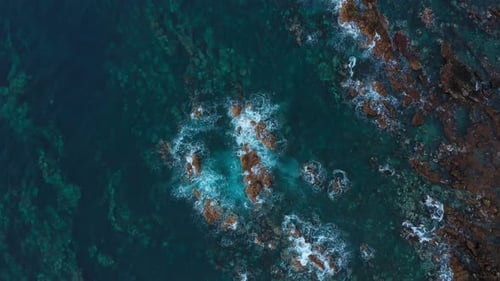 Top View of a Deserted Coast
