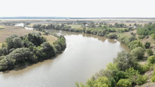 Epic nature river landscape