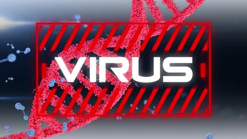 Animación conceptual sobre el coronavirus Covid19