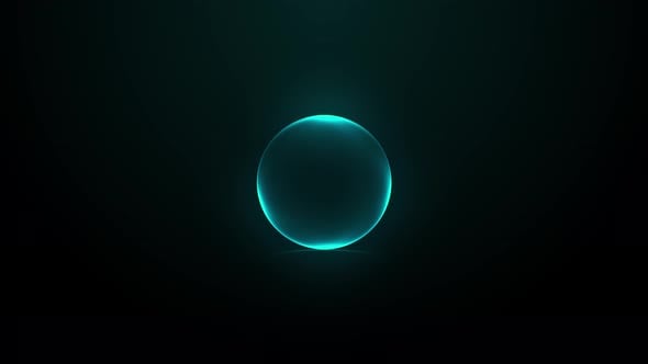 Abstract Neon Sphere Pulsating Loop Background Animation, Backgrounds ...