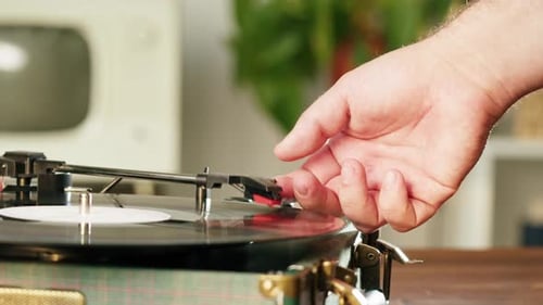 Vinyl Record Closeup