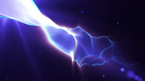 Space Waves Sterne Moving Loop Hintergrund