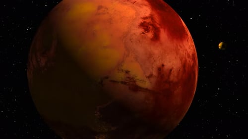 Mars, Planet und Mond