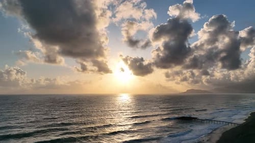 Cloudy Sunset at Sea Turkey Alanya 4 K