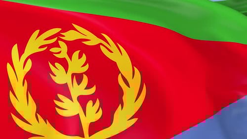 Realistic Waving Flag of Eritrea for National Projects