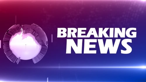 Global Breaking News Opener with Futuristic Technology