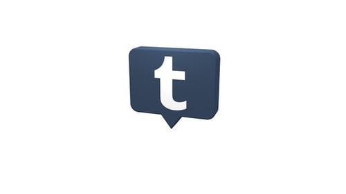 3D Tumblr Icon Reveal Animation