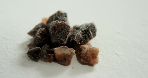 Close Up of Black and Pink Himalayan Salt